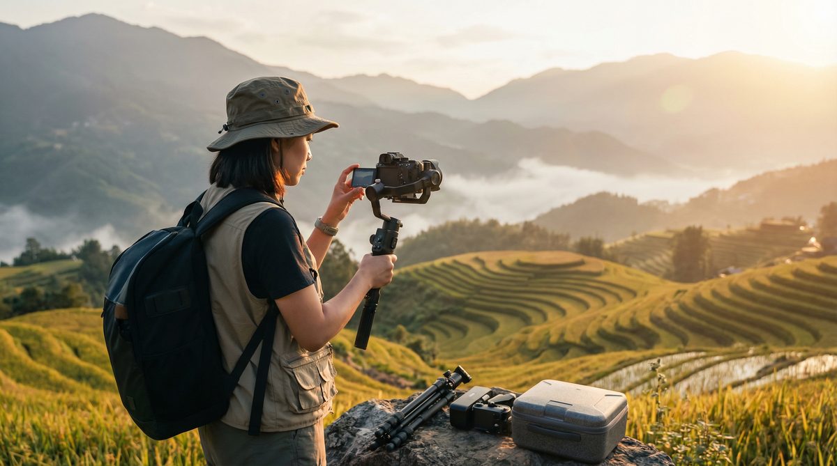 情深叉喔旅途测评视频拍摄